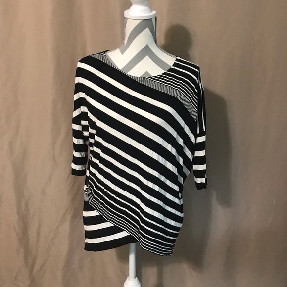 Chico's 0 Small Stripe Top - Picture 1 of 8